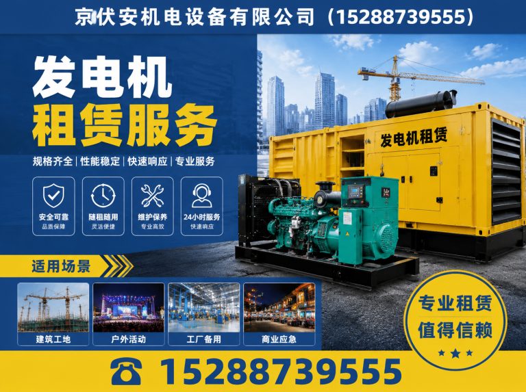 沈阳发电机租赁展示图